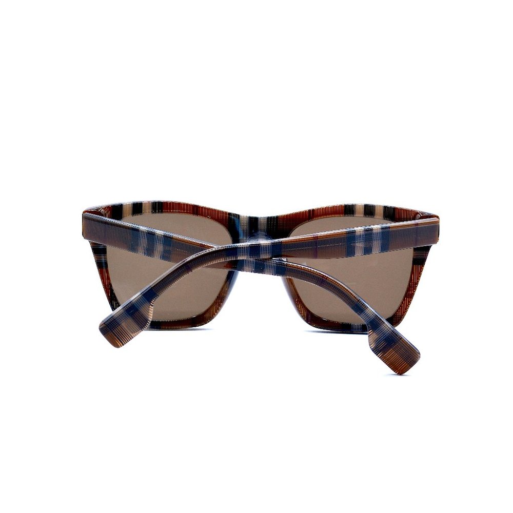 NEW BURBERRY BE4348 396673 COOPER BROWN CHECK AUTHENTIC SUNGLASSES 52-21 - Picture 7 of 8